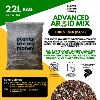 PAMM [ADVANCED AROID MIX] Forest Mix 5L OR TRIO Pack - Ultra Premium Potting Mix for Aroids and Houseplants