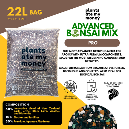 PAMM [ADVANCED BONSAI MIX] 2L Premium Growing Media for Bonsai, Japanese Pine, Conifers, Maple & Tropical Bonsai