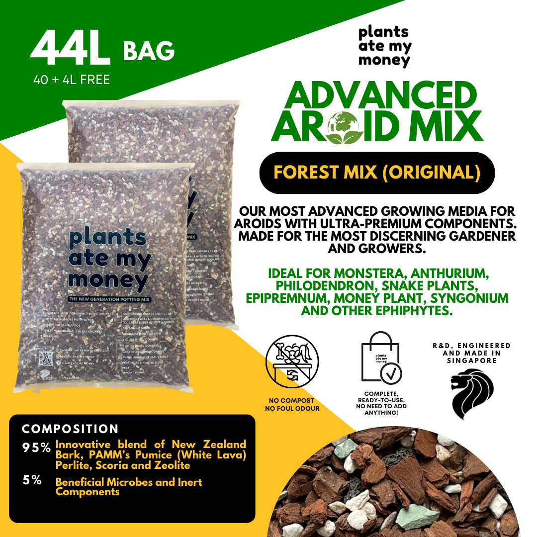 PAMM [ADVANCED AROID MIX] Forest Mix 5L OR TRIO Pack - Ultra Premium Potting Mix for Aroids and Houseplants