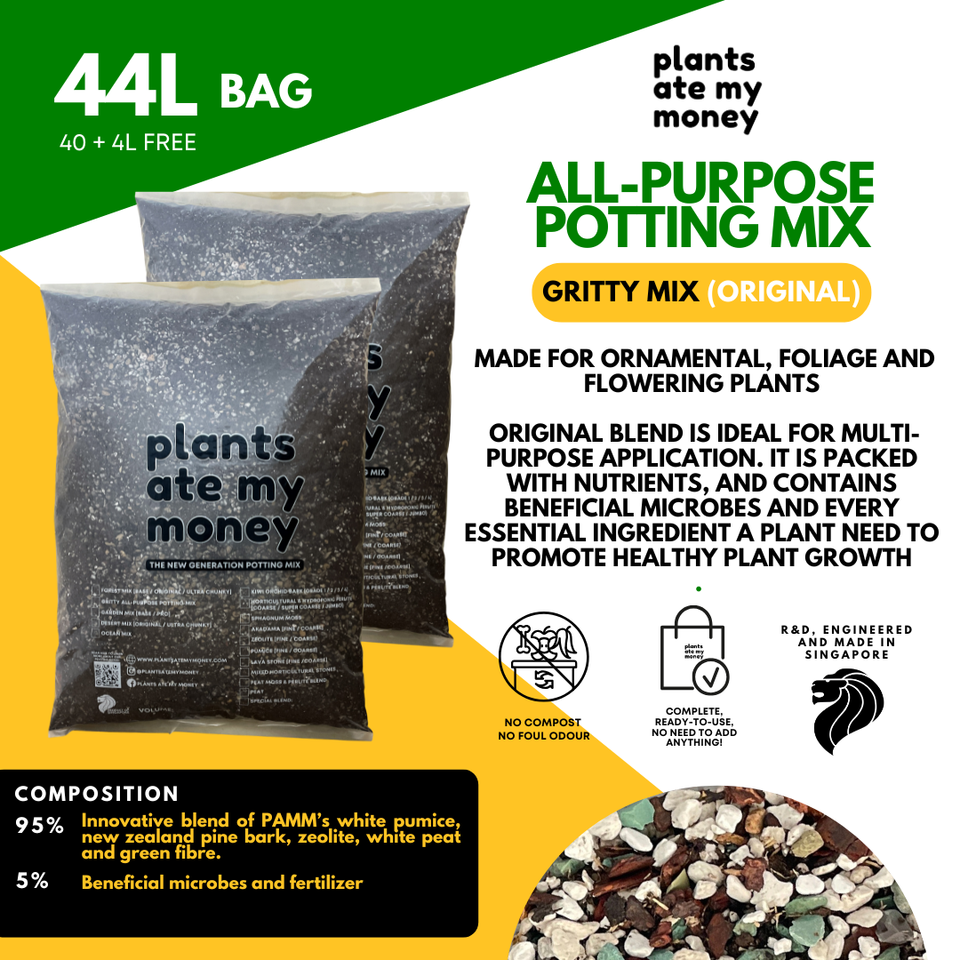 PAMM [ADVANCED POTTING MIX] Gritty Mix 5L or 22L Original or PRO Potting Mix for Trees, Foliage & Flowering Plants