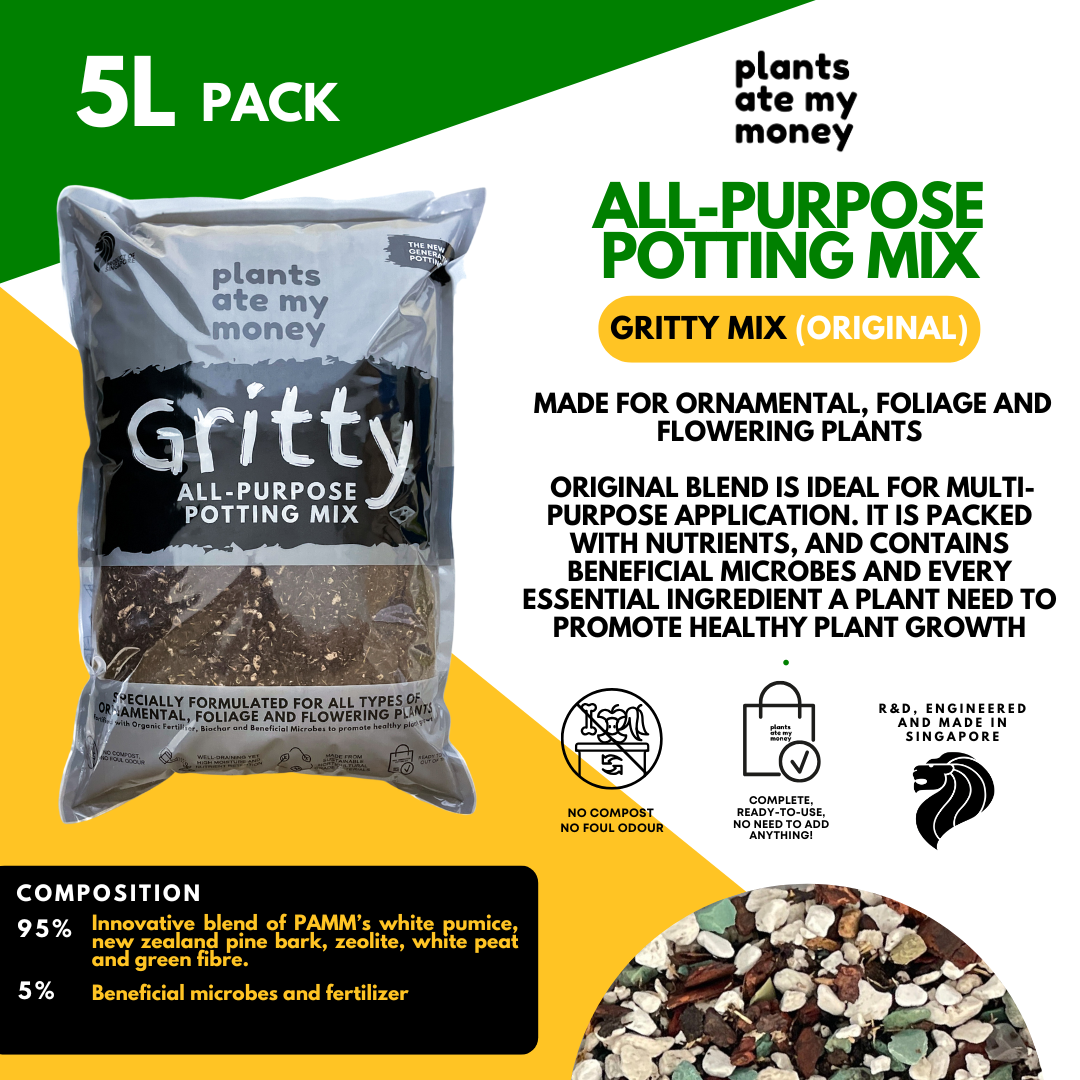 PAMM [ADVANCED POTTING MIX] Gritty Mix 5L or 22L Original or PRO Potting Mix for Trees, Foliage & Flowering Plants