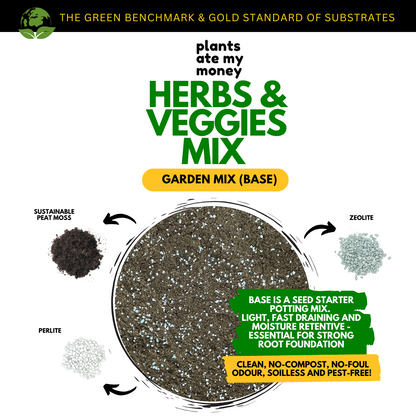 PAMM [ADVANCED HERBS & VEGGIES MIX] 5L Garden Mix - Potting Mix for Vegetables, Herbs and Fruits
