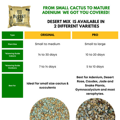 PAMM [ADVANCED CACTI & SUCCULENT AND ADENIUM MIX] Desert Mix - Potting Mix for Cacti & Succulents and Adenium