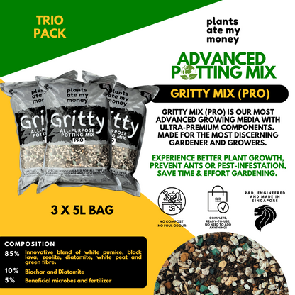 PAMM [ADVANCED POTTING MIX] Gritty Mix 5L or 22L Original or PRO Potting Mix for Trees, Foliage & Flowering Plants