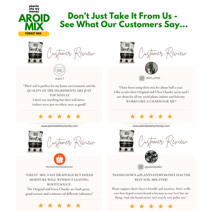 PAMM [ADVANCED AROID MIX] Forest Mix 5L OR TRIO Pack - Ultra Premium Potting Mix for Aroids and Houseplants